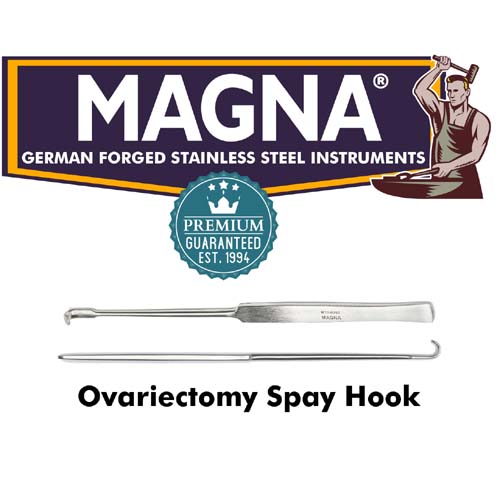 Ovariectomy Spay Hook 20cm Stainless